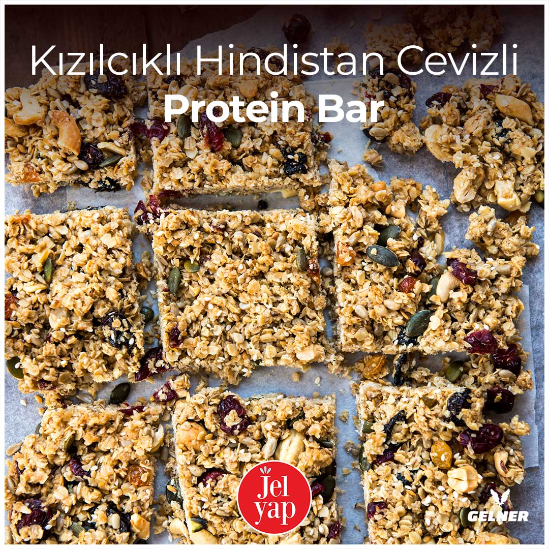 Kızılcıklı Hindistan Cevizli Protein Bar